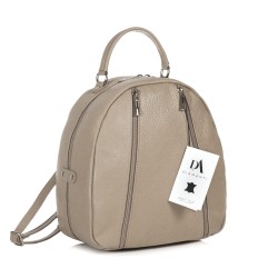 Rucsac dama din piele naturala DiAmanti Alessia Taupe Chiaro